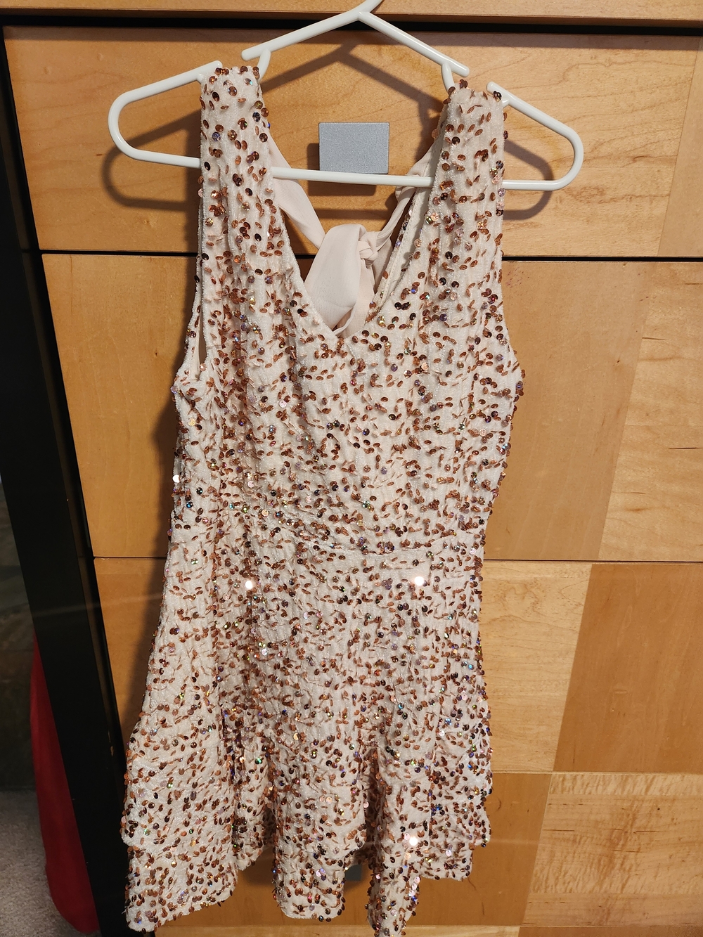 Girls Sequin Embellished Light Pink Party Dress